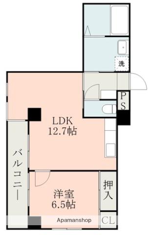 DMTCHOCOLA(1LDK/2階)の間取り写真