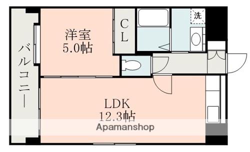 アーバングランデ本荘(1LDK/10階)の間取り写真