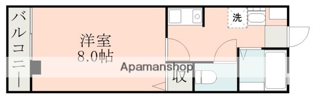 ラフォーレⅡ(1K/3階)の間取り写真