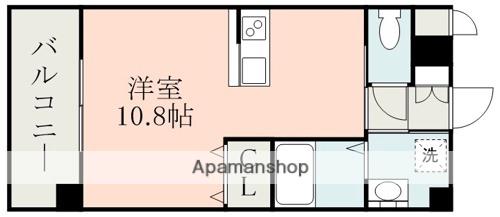 S-FORT熊本県立大学前(ワンルーム/7階)の間取り写真