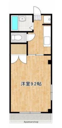 エリーナ新屋敷(1K/3階)の間取り写真