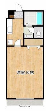 モイセス下南部(1K/2階)の間取り写真