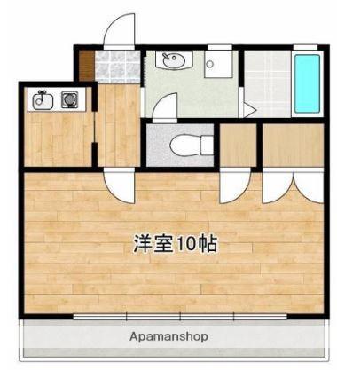 シティマンション新屋敷(1K/3階)の間取り写真