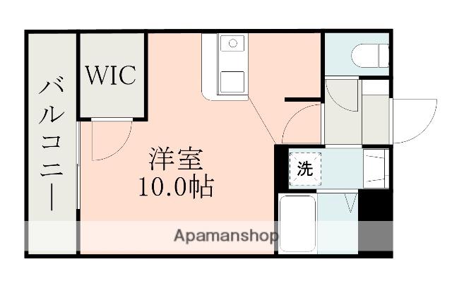パレス長嶺(ワンルーム/2階)の間取り写真