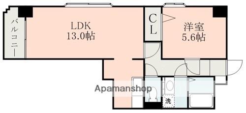 NICEマンション九品寺(1LDK/7階)の間取り写真