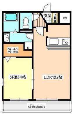 アクアクロス光の森(1LDK/5階)の間取り写真