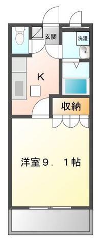 FT SHANGRI-LA(1K/1階)の間取り写真