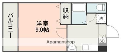 クリスタルMS(1K/2階)の間取り写真