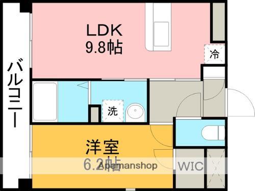 デュアラス・コア(1LDK/3階)の間取り写真