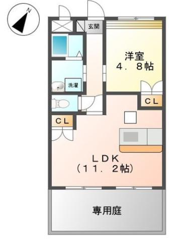 アーバンライフ12(1LDK/1階)の間取り写真