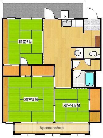 酒井ビル(3DK/3階)の間取り写真