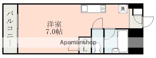 飛田ハイツ(ワンルーム/2階)の間取り写真