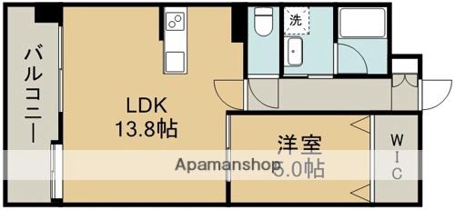MARLE神水(1LDK/3階)の間取り写真
