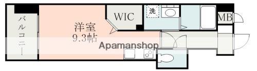 フルール米屋町(ワンルーム/6階)の間取り写真