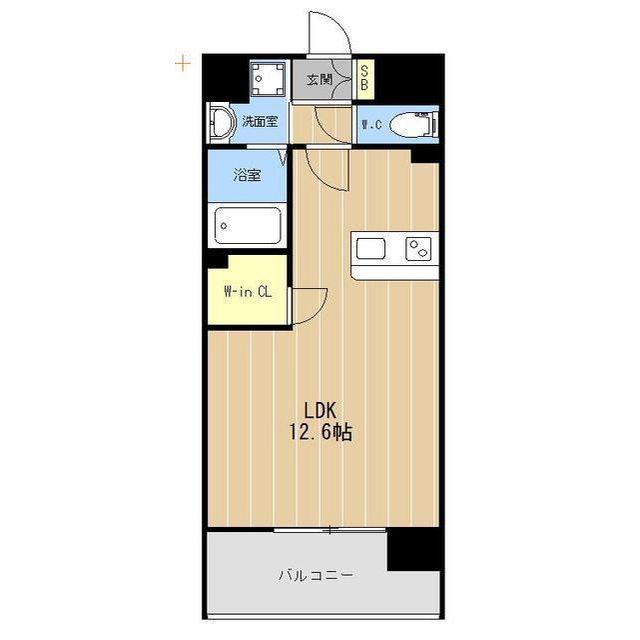 LIBTH本荘プレミア(ワンルーム/14階)の間取り写真