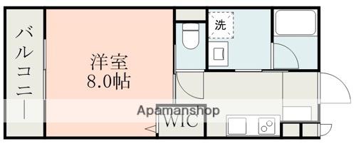 カサグランデ県立大学前(1K/4階)の間取り写真