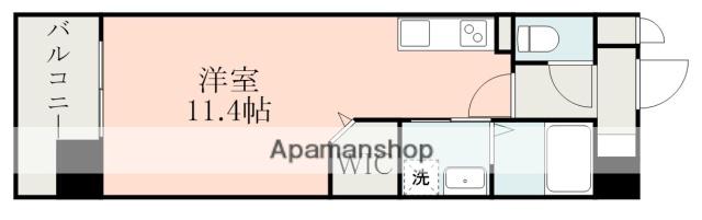 SHINE月出(ワンルーム/9階)の間取り写真