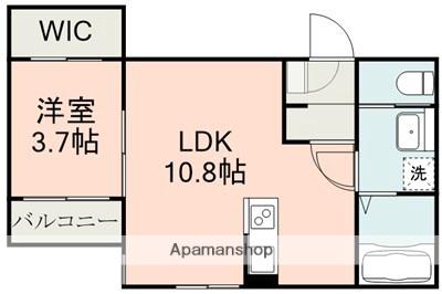 BRAVE BASE戸島(1LDK/1階)の間取り写真