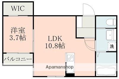 BRAVE BASE戸島(1LDK/2階)の間取り写真