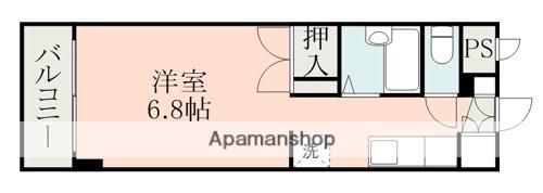 コート黒髪(ワンルーム/8階)の間取り写真