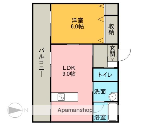 コンフォールソレジオ(1LDK/1階)の間取り写真