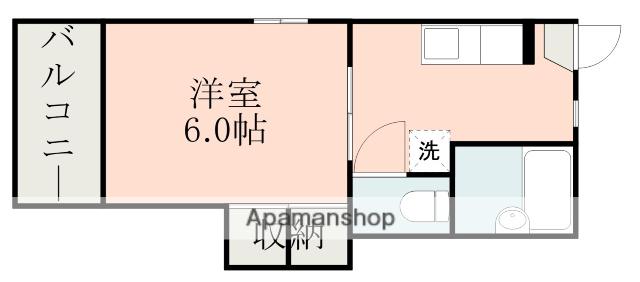 エクセル池田(1K/1階)の間取り写真