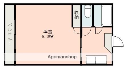 コーポサンヒルズ(1K/2階)の間取り写真