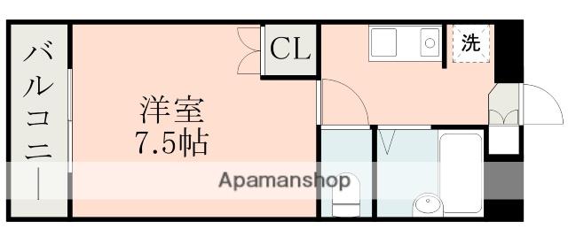 メルシーハイツ(1K/3階)の間取り写真