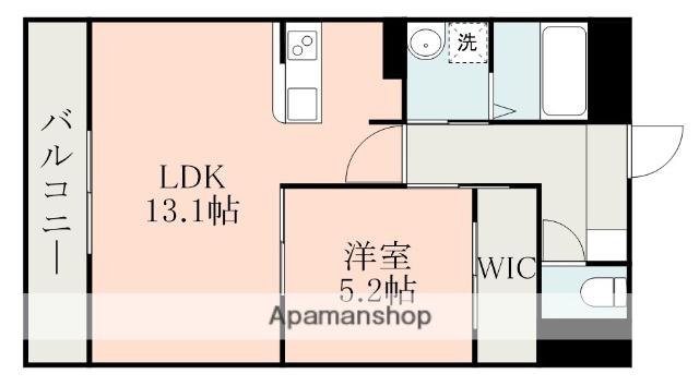 PRECIOUS菊陽(1LDK/10階)の間取り写真