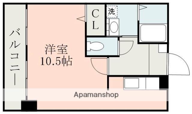 NICEマンションST九品寺(ワンルーム/5階)の間取り写真