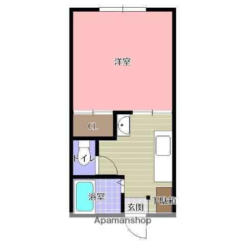 ロマーノ花園(1K/3階)の間取り写真