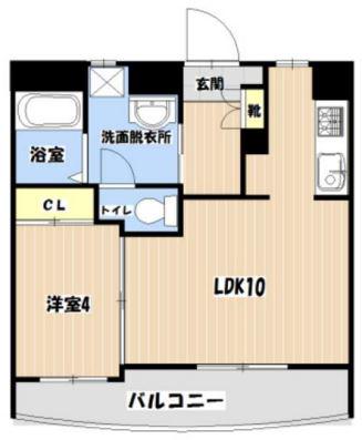 LGA31(1LDK/1階)の間取り写真