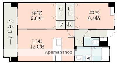 レアルコート(2LDK/2階)の間取り写真