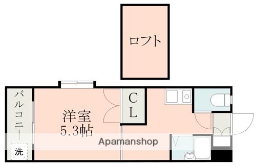 レオパレス南高江Ⅱ(1K/1階)の間取り写真
