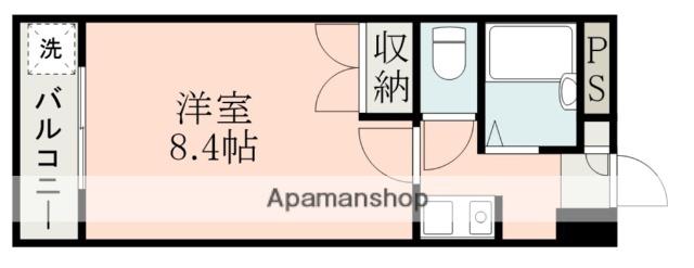 アビタシオン新大江(1K/5階)の間取り写真