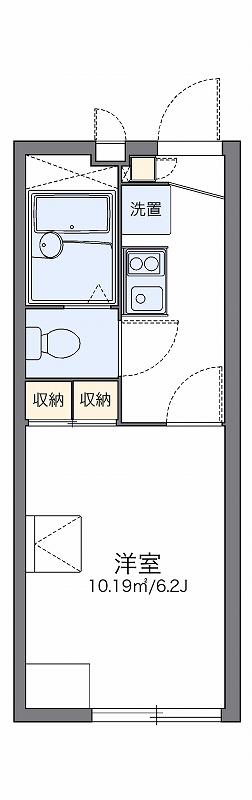 レオパレスシエナ九品寺Ⅰ(1K/2階)の間取り写真