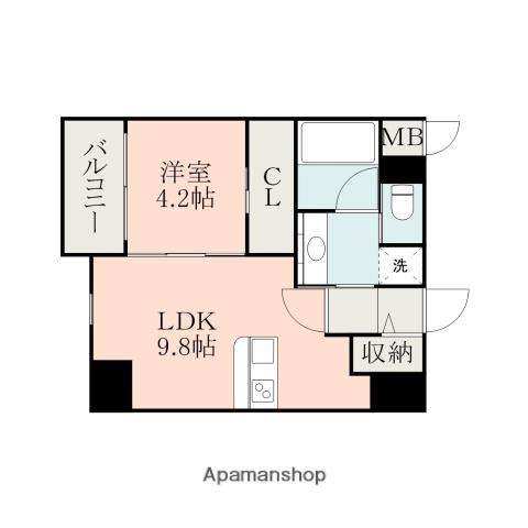 LA TOUR KASUGA(1LDK/7階)の間取り写真