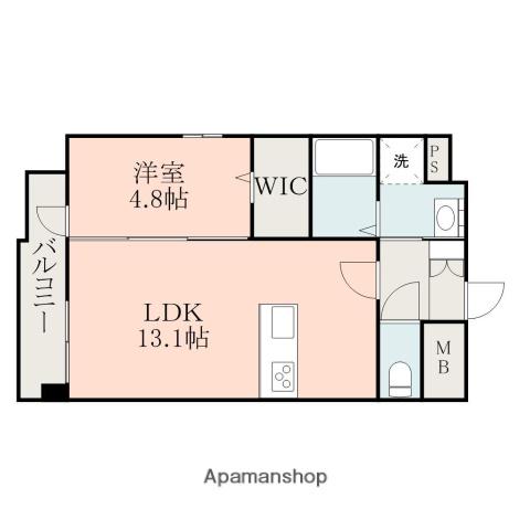 J PLACE(1LDK/5階)の間取り写真