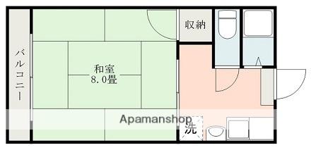 OSハウスB(1K/2階)の間取り写真