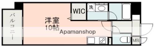 ロザリアン紺屋町(ワンルーム/8階)の間取り写真