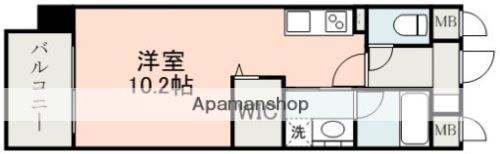 ロザリアン紺屋町(ワンルーム/9階)の間取り写真