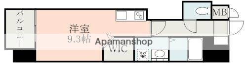 フルール米屋町(ワンルーム/12階)の間取り写真