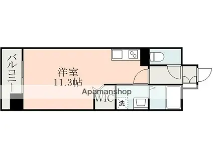 サムティ呉服レジデンス(ワンルーム/4階)の間取り写真