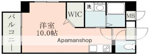 ラ・シック熊本駅前Ⅱ(ワンルーム/3階)の間取り写真