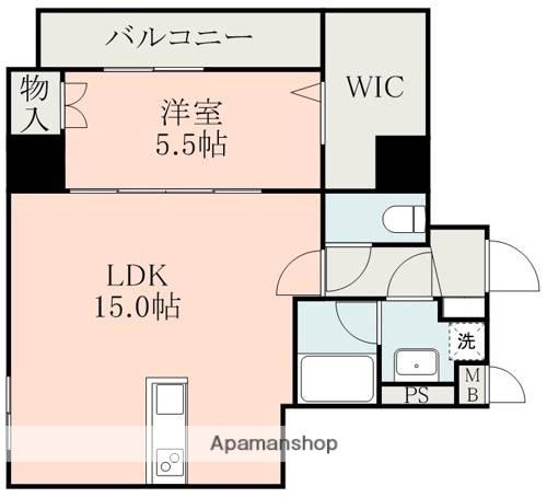 AL SOLE RENPEICHO(1LDK/10階)の間取り写真