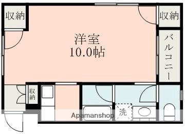 パルテ渡鹿(ワンルーム/2階)の間取り写真