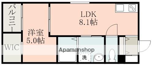 MAJOR大津駅前(1LDK/2階)の間取り写真