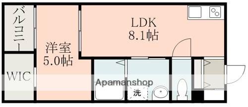 MAJOR大津駅前(1LDK/1階)の間取り写真