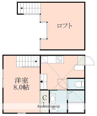 POSH YOKOTE(1K/1階)の間取り写真