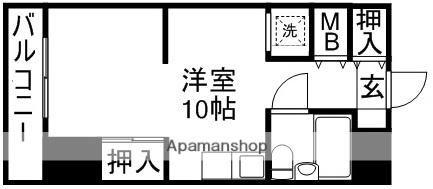 桜町センタービル(ワンルーム/8階)の間取り写真